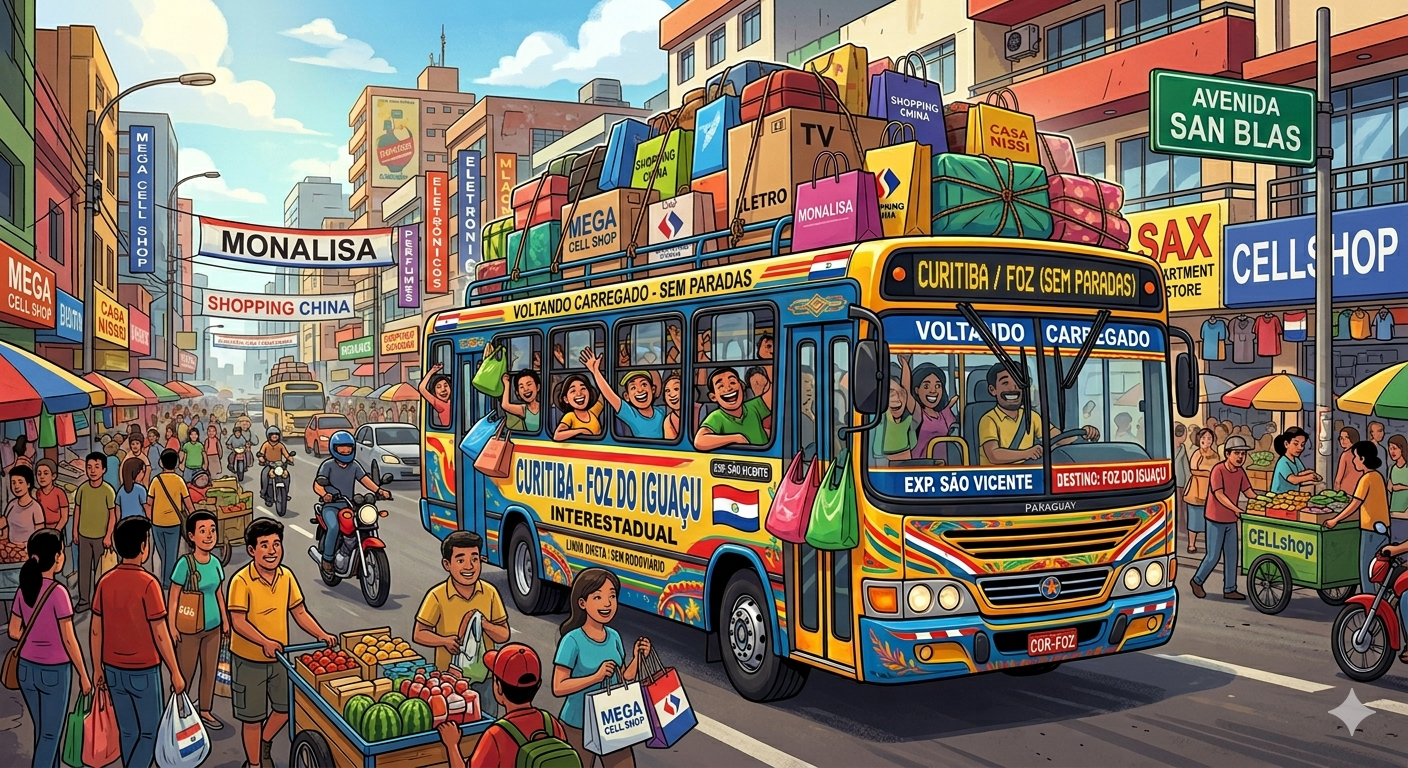 Excursões ao Paraguai - Ônibus e van executiva de Curitiba para Ciudad del Este